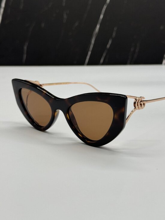 NEW GUCCI GG1565S 002 HAVANA/GOLD WOMEN SUNGLASSES main image 5